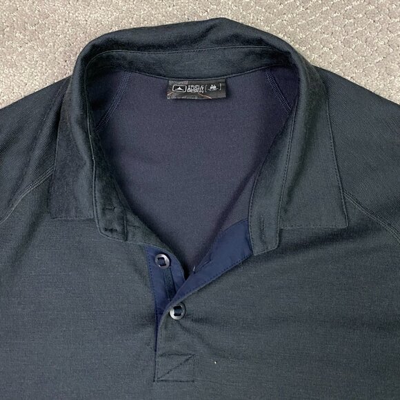Triple Aught Design Polo Shirt Mens XL Charcoal Gray Caliber XW Merino Wool Golf - Picture 2 of 9